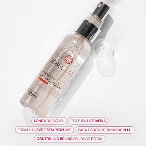 Fixador de Maquiagem em Spray com Brilho Bebelline 60ml - Bebelline